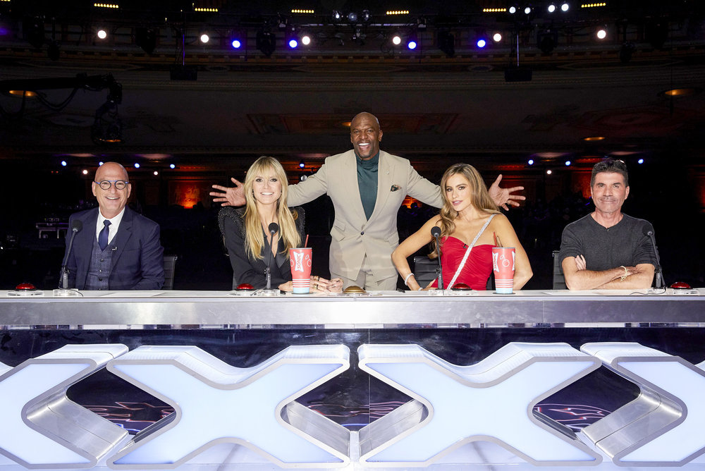 AMERICA'S GOT TALENT -- "Auditions" -- Pictured: (l-r) Howie Mandel, Heidi Klum, Terry Crews, Sofia Vergara, Simon Cowell -- (Photo by: Trae Patton/NBC) Tuesday, June 1 on NBC (8-10 p.m. ET)