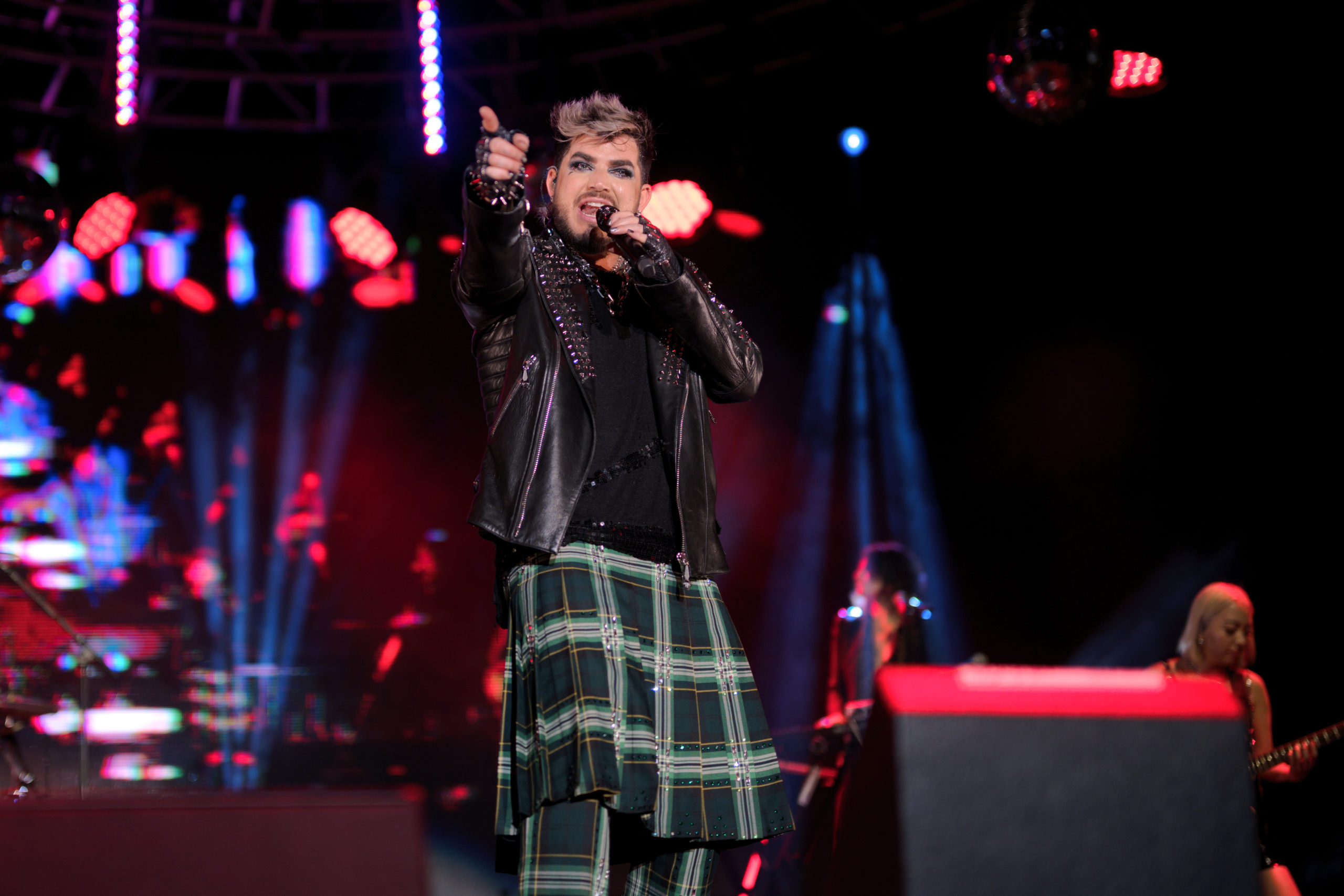 Adam Lambert performs at OUTLOUD: RAISING VOICES on June 6, 2021 at the Los Angeles Memorial Coliseum. The award-winning LGBTQ concert series celebrates LGBTQ+ Pride month with a 3-day in-person event featuring more than two dozen queer and allied artists and performers, which is also streaming exclusively on Twitch.tv/OfficiallyOutloud. 