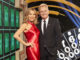 CELEBRITY WHEEL OF FORTUNE – ABC’s “Celebrity Wheel of Fortune” stars Vanna White and Pat Sajak. (ABC/Ricky Middlesworth)