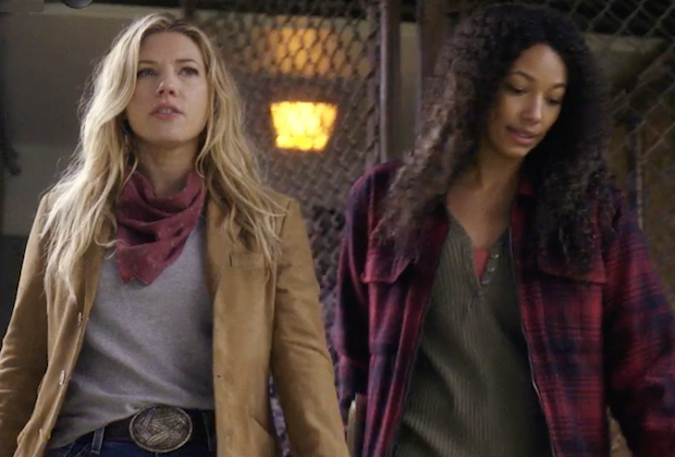 BIG SKY – ABC's “Big Sky” stars Kylie Bunbury as Cassie Dewell and Katheryn Winnick as Jenny Hoyt. (ABC/Caitlin Cronenberg)