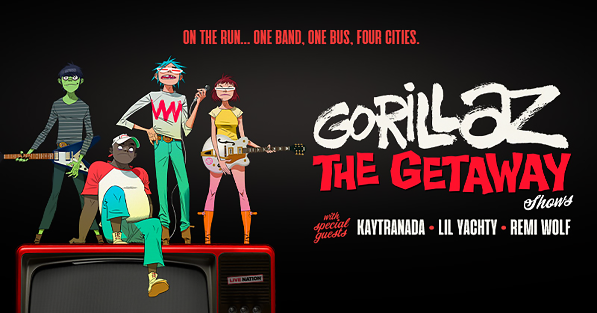getaway tour gorillaz