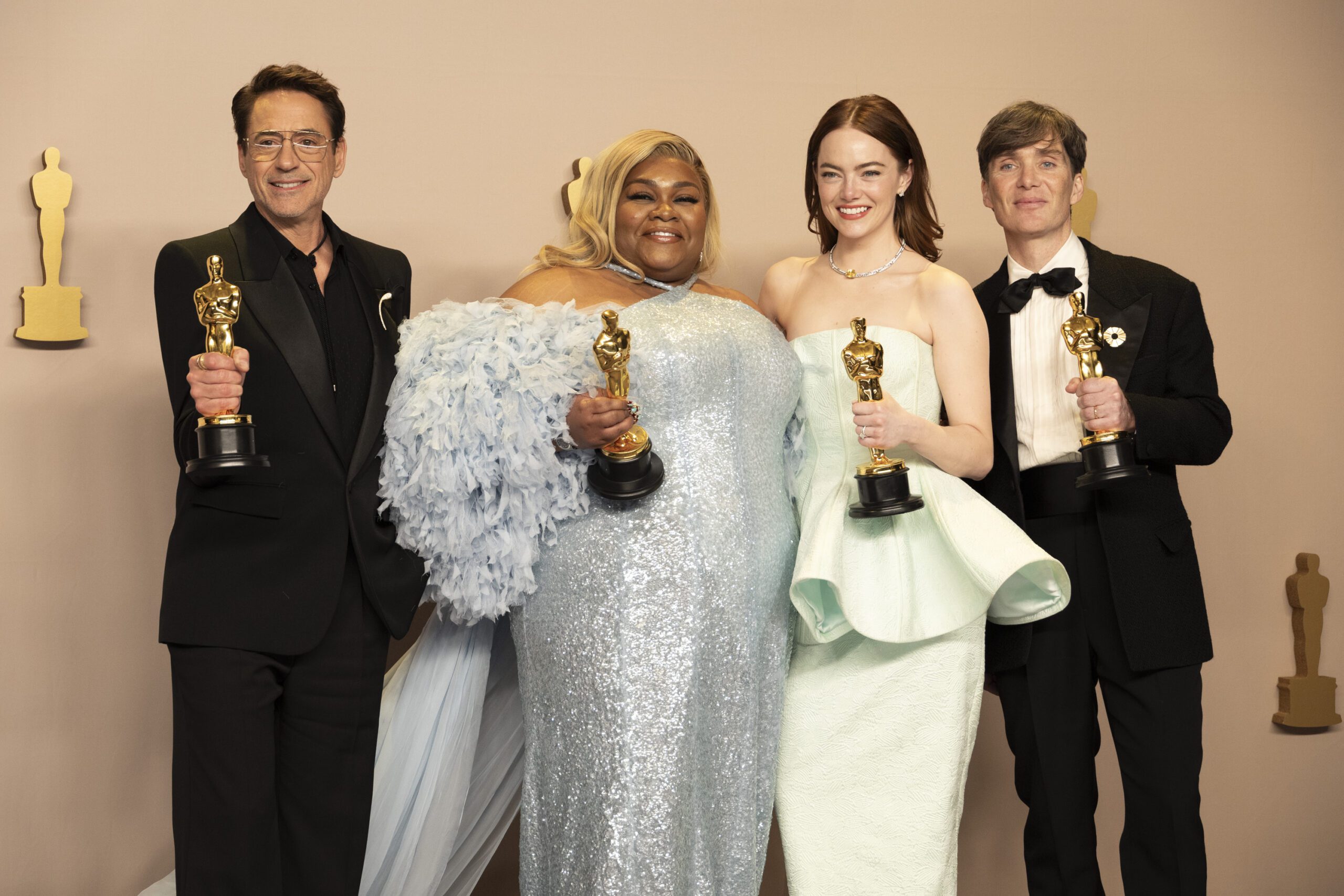 Oscars - Robert Downey Jr, Da'Vine Joy Randolph, Emma Stone, Cillian Murphy