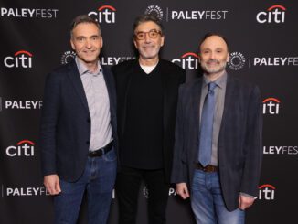Young Sheldon - executive producers Executive Producers Steve Holland, Chuck Lorre, and Steven Molaro at PaleyFest LA 2024 honoring Young Sheldon, presented by the Paley Center for Media, at the DOLBY THEATRE on APRIL 14, 2024 in Hollywood, California. © Brian To