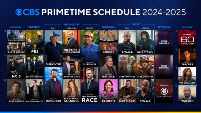 CBS Prime Schedule