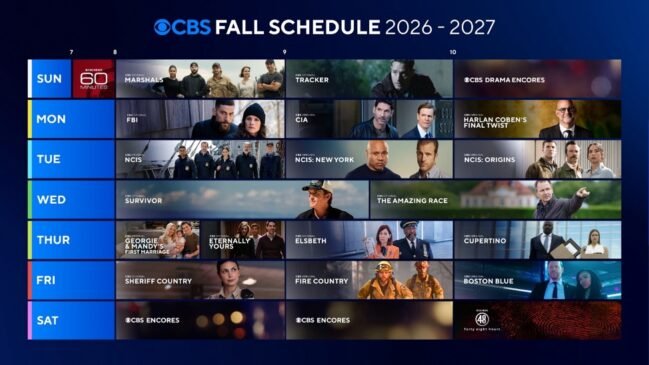 CBS Fall Schedule