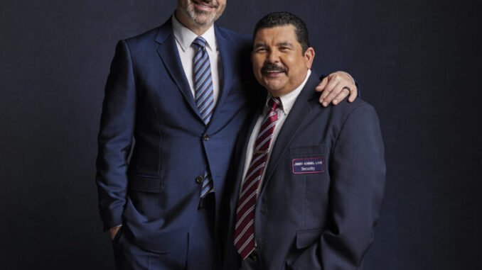 Guillermo Rodriguez and Jimmy Kimmel